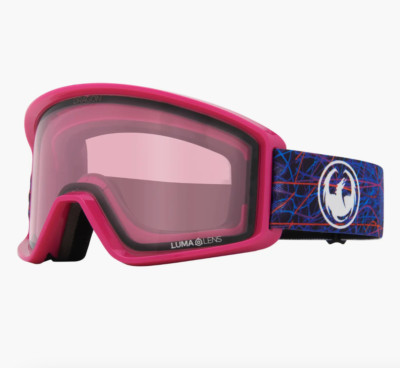 DRAGON DXT OTG Snow Goggles Scribble Rose Color / LumaLens Pink Ion
