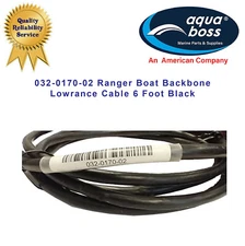 032-0170-02 Ranger Boat Backbone Lowrance Cable 6 Foot Black