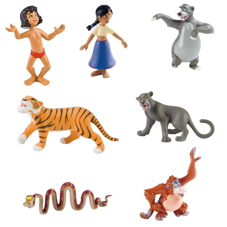 Bullyland Walt Disney *Dschungelbuch* Figuren / Mogli Balu Baghira Kaa - NEU