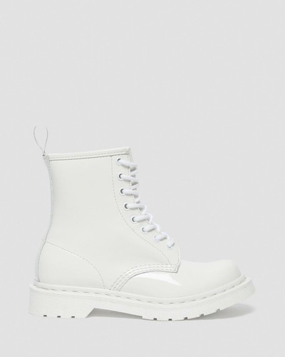 Dr. Martens Women's 1460 Mono White Patent Lamper 8-Eye Retail $180!!! - Picture 9 of 9
