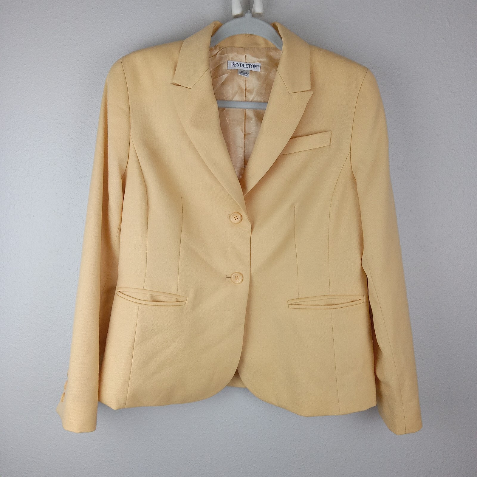 Pendleton Womens Jacket Lined 100% Virgin Wool Ye… - image 1