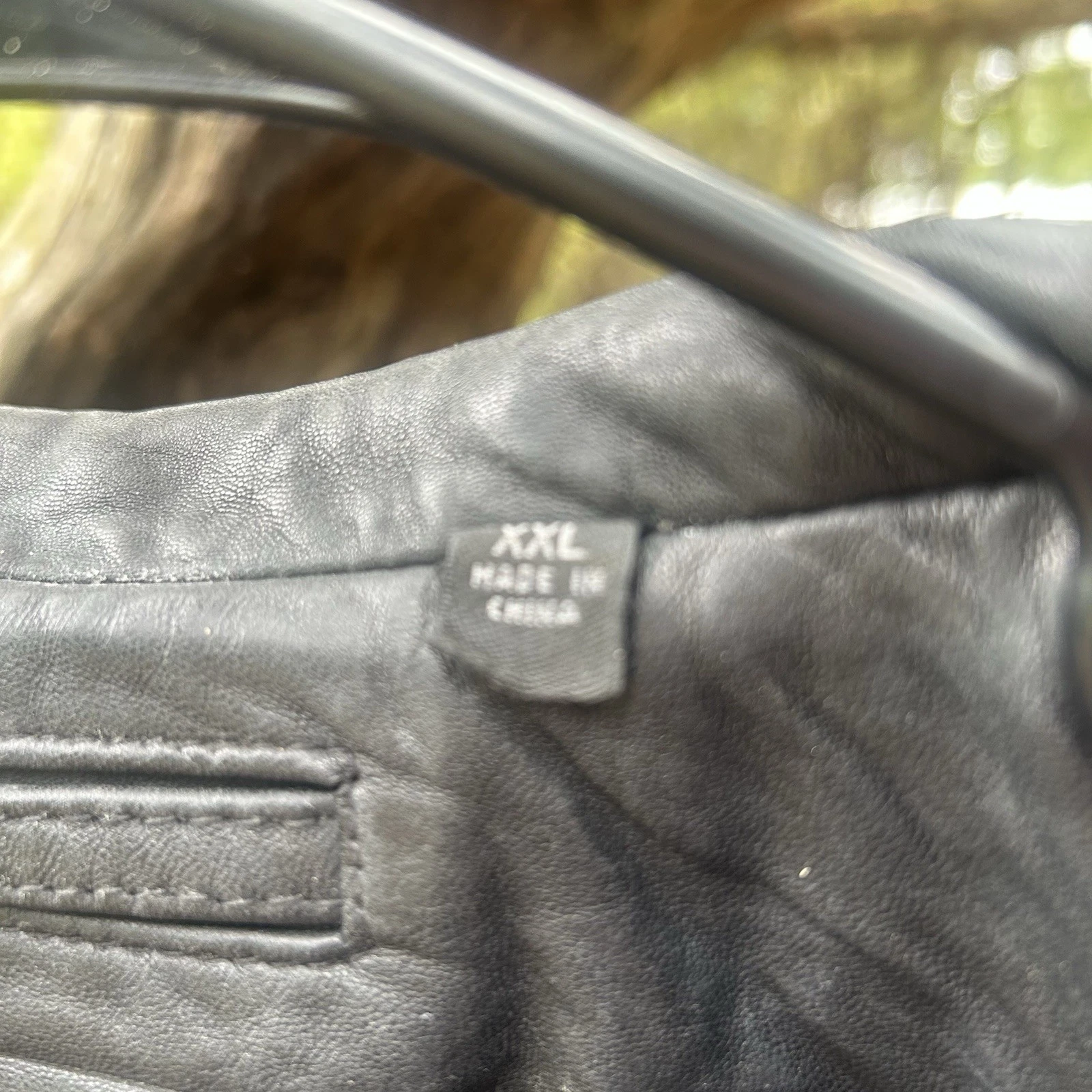 Vintage Roundtree & Yorke Jacket XXL Lambskin Leather Mens Black Full Zip - product detail image 6