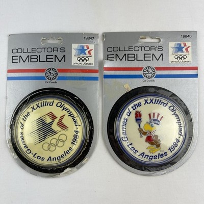1984 Los Angeles Olympics Unopened Official Collector's Emblem Lot of 2