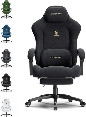 Dowinx Big and Tall Gaming Chair, Suede Fabric Game Chair with Pocket Spring Cus