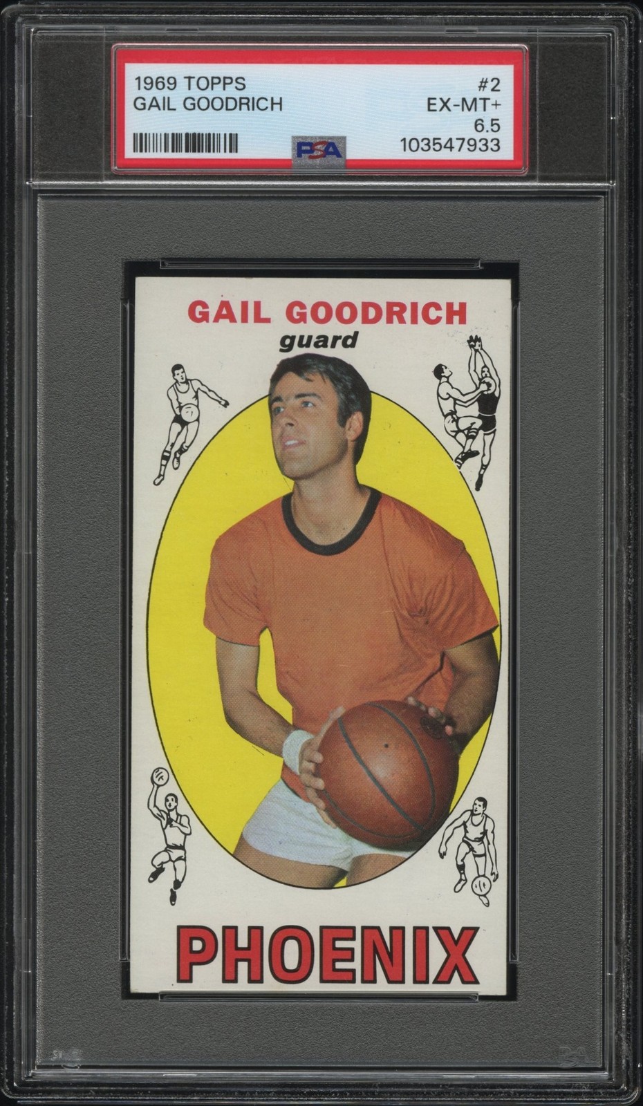 1969 Topps Gail Goodrich #2 PSA 6.5