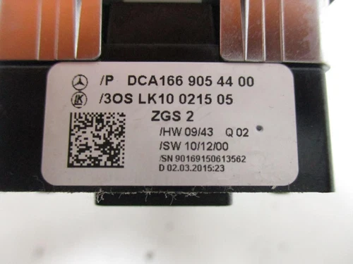 DCA1669054400 Comando Alzacristalli Anteriore Sinistro per MERCEDES-BENZ 6866297 - Imagen 2 de 10