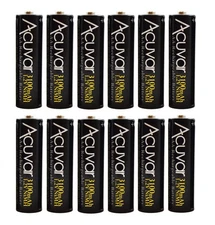 PREMIUM PRO AA 3000mAh, NiMH Rechargeable Batteries 1.2V Lot 12 Pack