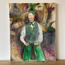 Irish Man Portrait Oil Painting On Canvas
