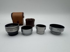 Lot of 4 Lens Hoods Kaligar Series V, Rainbow 32 , Mil-O 24