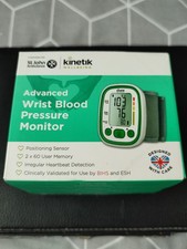 KINETIK WELLBEING - ADVANCED WRIST BLOOD PRESSURE MONITOR - NEW / BOXED