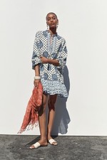 NWT ZARA PRINTED MINI DRESS S $60