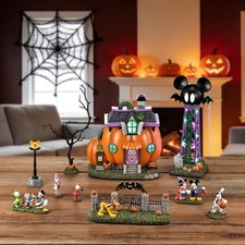 Disney Halloween Village 10-Teiliges Set Figuren Aus Resin