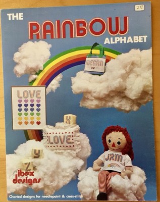 The Rainbow Alphabet Colorful Cross Stitch Pattern