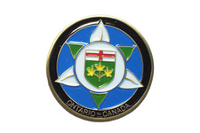 Ontario Canada - Bronze Finish - New Trackable Unactivated Geocoin