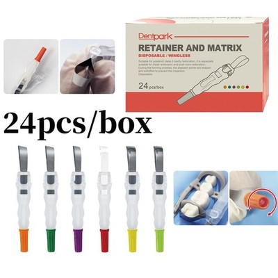 24*Dental Matrix Roll Type Retainer 180° Adjustable Sectional Contoured Matrices