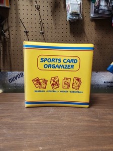 Vintage Sports Card ORGANIZER Baseball Football  Hockey  Basketball With Sleeves
