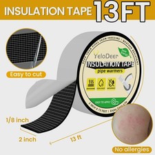 2 in X 13 Ft Outdoor Pipe Wrap Insulation Tape   Self-Adhering AC Line Insulatio
