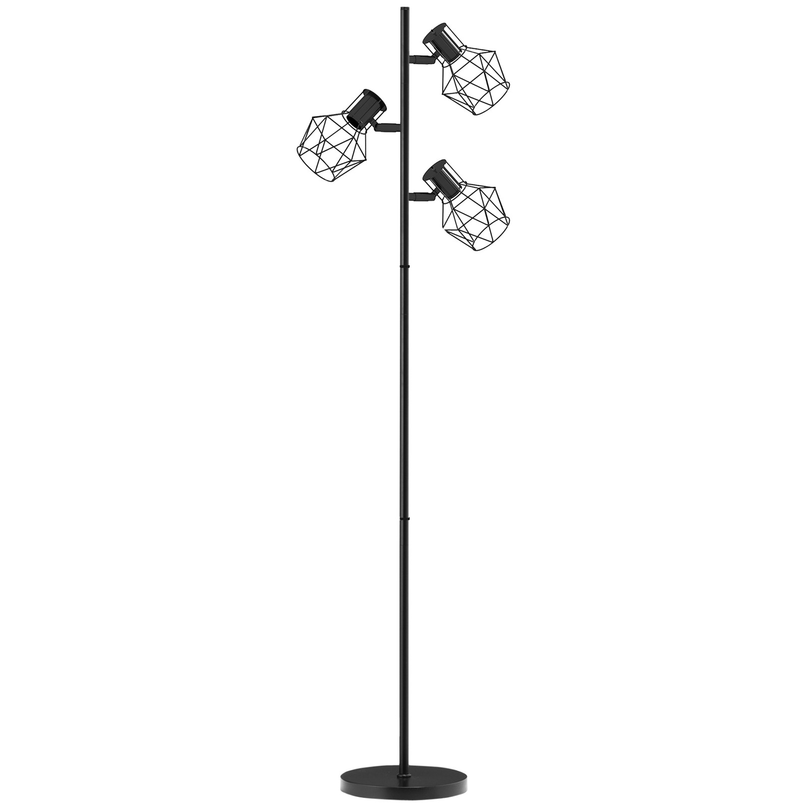 Lampada da terra 40W con 3 luci regolabili