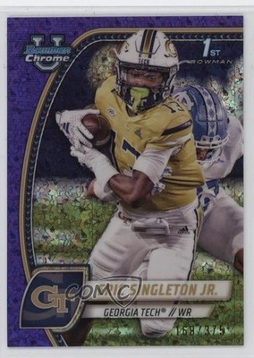 2024 Bowman U Chrome Purple Mini-Diamond Refractor /375 Eric Singleton Jr 1h6j