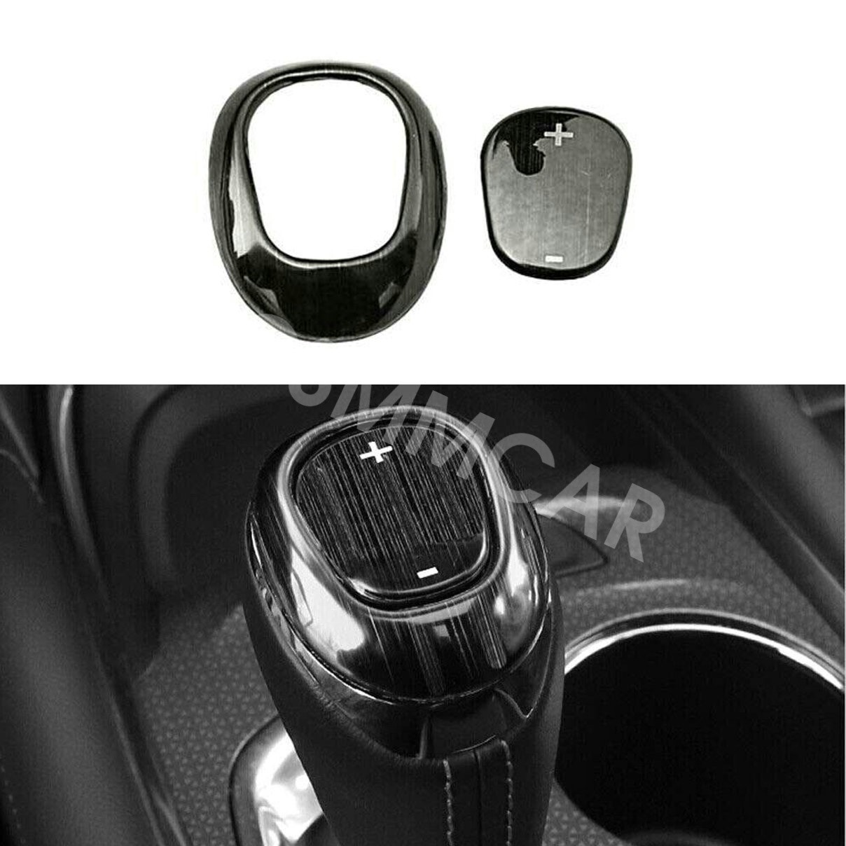 For 2017-2020 Chevrolet Equinox Car Gear Shift Knob Cover Sticker Decor Black