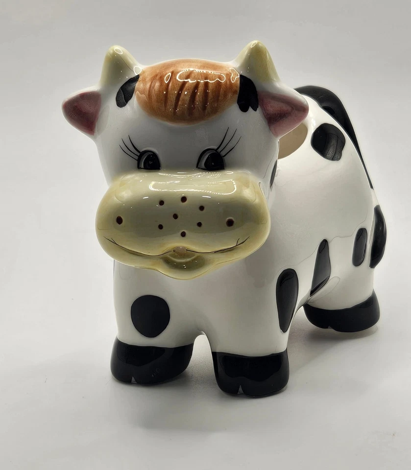 Crema cerámica de vaca Holstein de Houston Harvest decoración de granja Foto 2 de 4