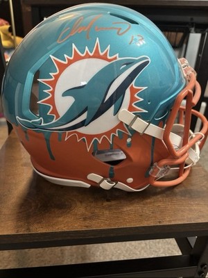 dan marino signed football helmet Authentic Autographed Mini JSA- R2 catching details and the unique signature of Dan Marino Dan Marino Signed Miami Dolphins