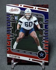 Tyler Guyton Red/Blue Foil Rookie RC 2024 Absolute Football Card #129 Cowboys