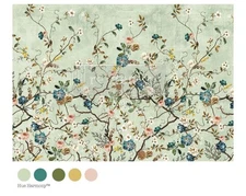 Redesign With Prima "Blossom Perch" A1 Decoupage Fiber Paper, Beautiful Florals 