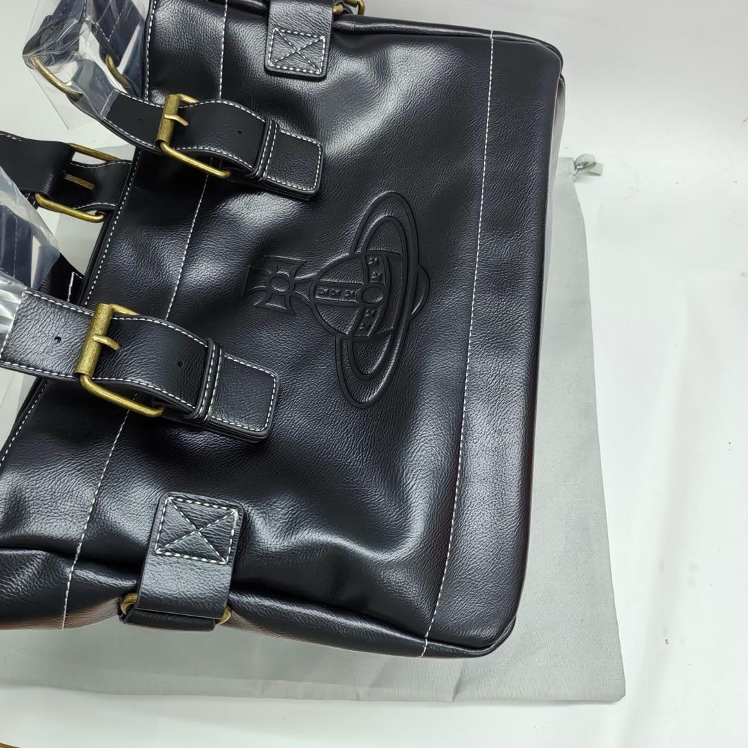 Vivienne Westwood Accord Tote Bag Orb Embossed Black Bag Outlet Product