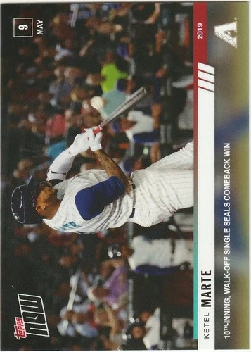 2019 TOPPS NOW #206 KETEL MARTE 10TH INNING WALK OFF SINGLE DIAMONDBACKS