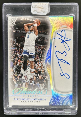 2024-25 Panini Flawless Anthony Edwards Flyers Auto Autograph #/25 Timberwolves