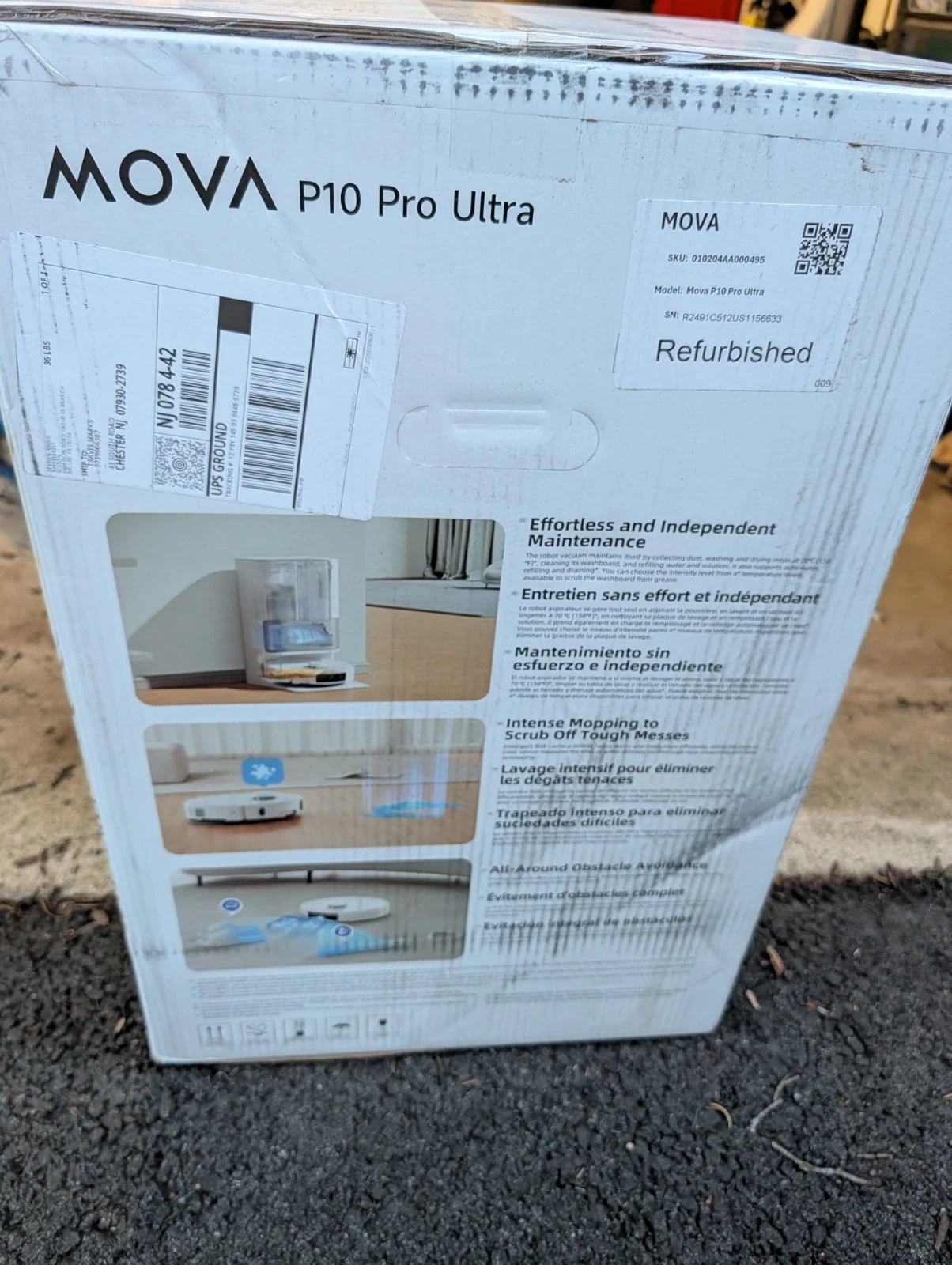 Mova P10 Pro Ultra Robot Vacuum and Mop FACTORY Refurbished. SEALED
Opens in a new window or tab