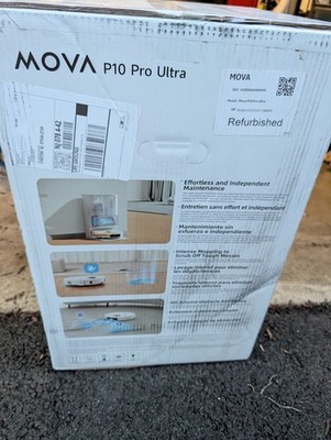 Mova P10 Pro Ultra Robot Vacuum and Mop FACTORY Refurbished. SEALED 