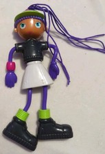 Betty Spaghetty Doll 2003 McDonald  s Posable Toy Ohio Co Art Purple Hair