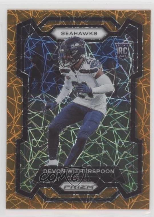 2023 Panini Prizm Rookies Lazer Prizm Devon Witherspoon #389 Rookie RC 1i3k