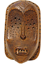 MOST UNUSUAL VERY OLD SCARY LOOKING TRIBAL MASK - VERY RARE LULUA L@@K