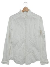 VAN LAACK Damen Bluse Weiß Gr. 38/M Klassisch Elegant Baumwolle Langarm