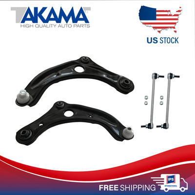 4pcs Control arms ball joints+ Stabilizer Sway bar links for 20-25 Nissan Versa