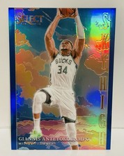 2024-25 Select Giannis Antetokounmpo /75 Sky High Blue Prizm Bucks HOF