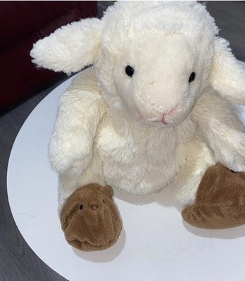 Top Shop flauschiges weißes Schaf Lamm Plüschtier Stofftier weich kuschelig süß 45