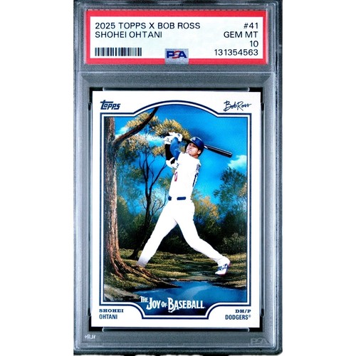 2025 Topps X Bob Ross the Joy of Baseball - Shohei Ohtani #41 • PSA 10