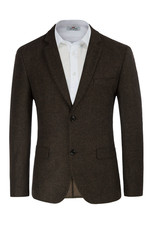 NWT Paul Jones Mens Size 2XL Dark Brown Herringbone Two-Button Blazer Jacket NEW