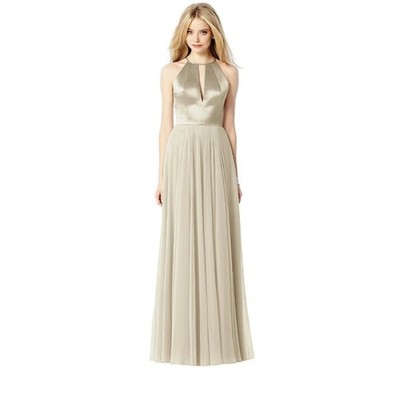 After Six 6705 Palomino Size 10 Evening Chiffon Bridesmaid Formal Prom Dress