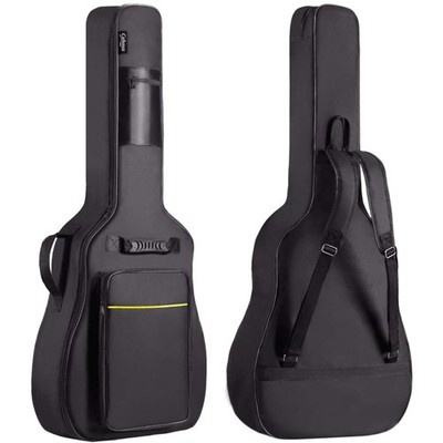 Acoustic Guitar Gig Bag - Adjustable Straps, Black