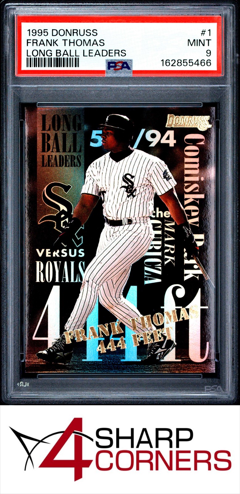 1995 DONRUSS LONG BALL LEADERS #1 FRANK THOMAS WHITE SOX HOF PSA 9