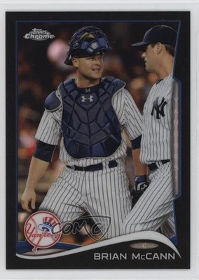 2014 Topps Chrome Black Refractor /100 Brian McCann #86 5n0