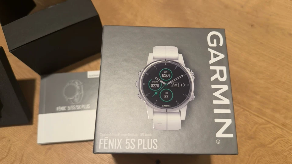 Garmin Fenix 5S Plus 42mm GPS-Multisport-Smartw. Silver/White/OVP/Guter Zustand - Bild 3 von 4
