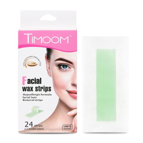 Tiras de láminas faciales desechables de papel encerado de 24 piezas para despellar labios faciales - Imagen 3 de 11