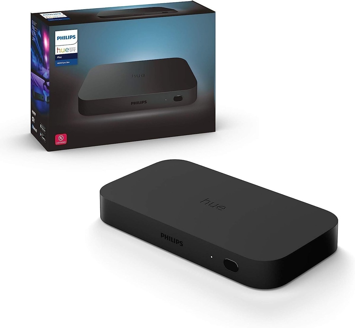 い*ら様 PHILIPS Hue Play HDMI Sync Box 4K Philips Hue Play HDMI Sync Box 4K Ultra HD, Ultimate Gaming & TV