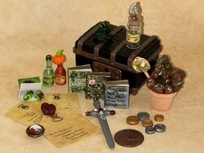 Neville Tiny mini trunk set Trevor frog sword gillyweed wizard witch Potter